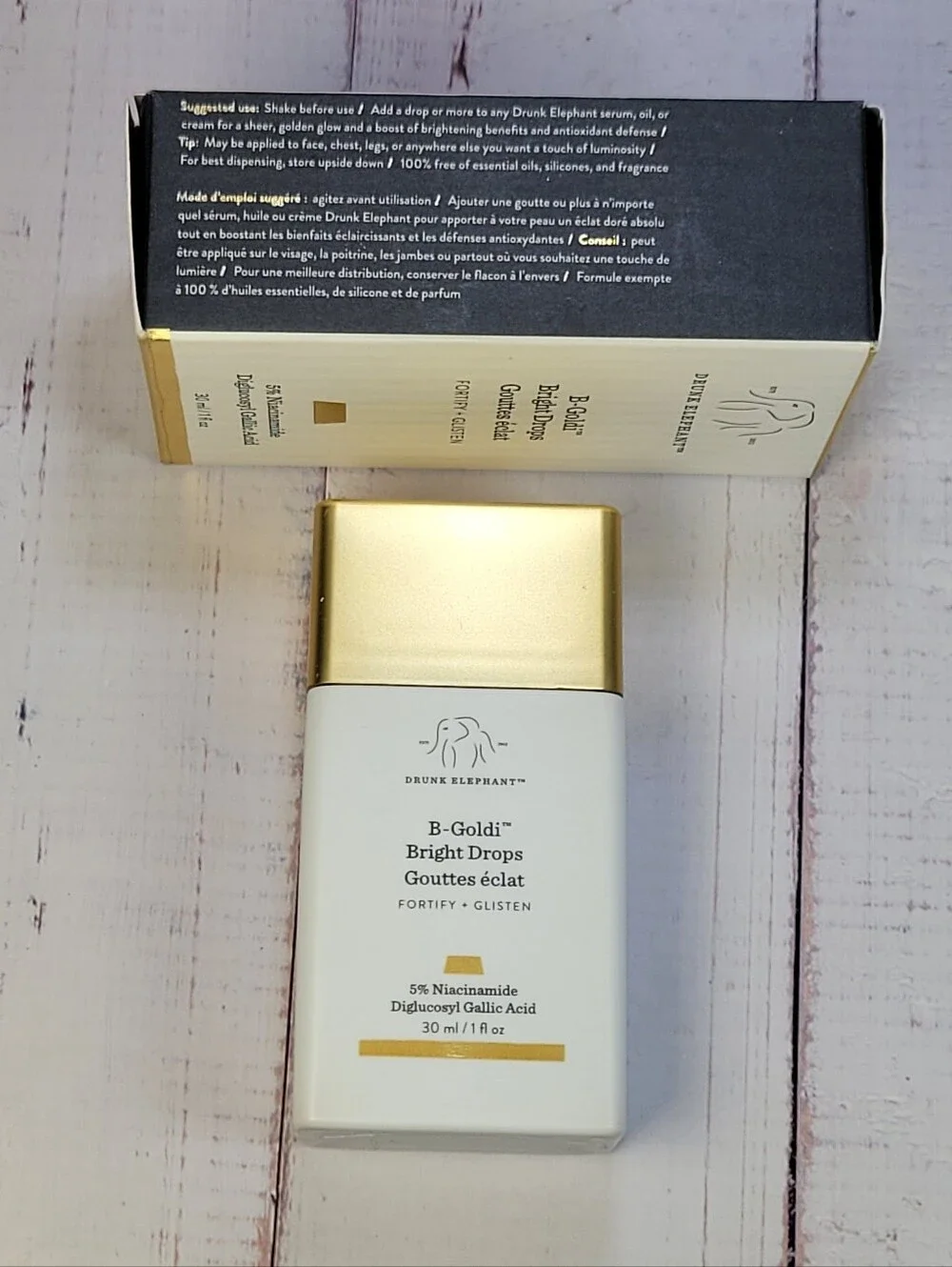 Drunk Elephant B-Goldi Drops & Plump-C Tripeptide Lippie Mask Bundle BNIB